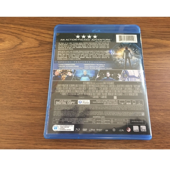 DVD -Ender's Game, Blu-ray DVD. NWT. - Picture 2 of 5